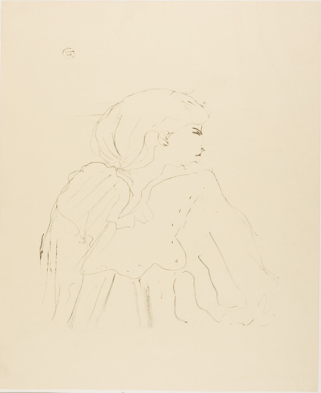 Jane Hading, z Trzynastu Litografii autorstwa Henri de Toulouse-Lautrec