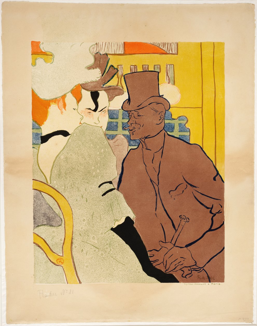 Angielski w Moulin Rouge autorstwa Henri de Toulouse-Lautrec