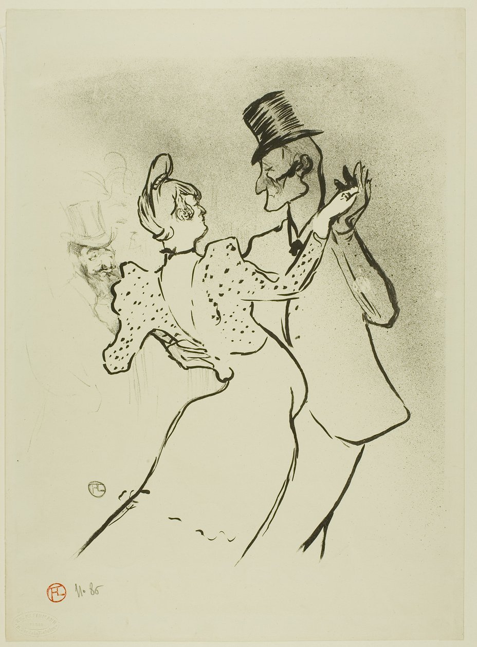 lag kontynentalny E autorstwa Henri de Toulouse-Lautrec