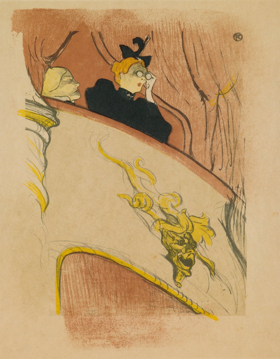 Złota Maszcaron Lodge autorstwa Henri de Toulouse-Lautrec