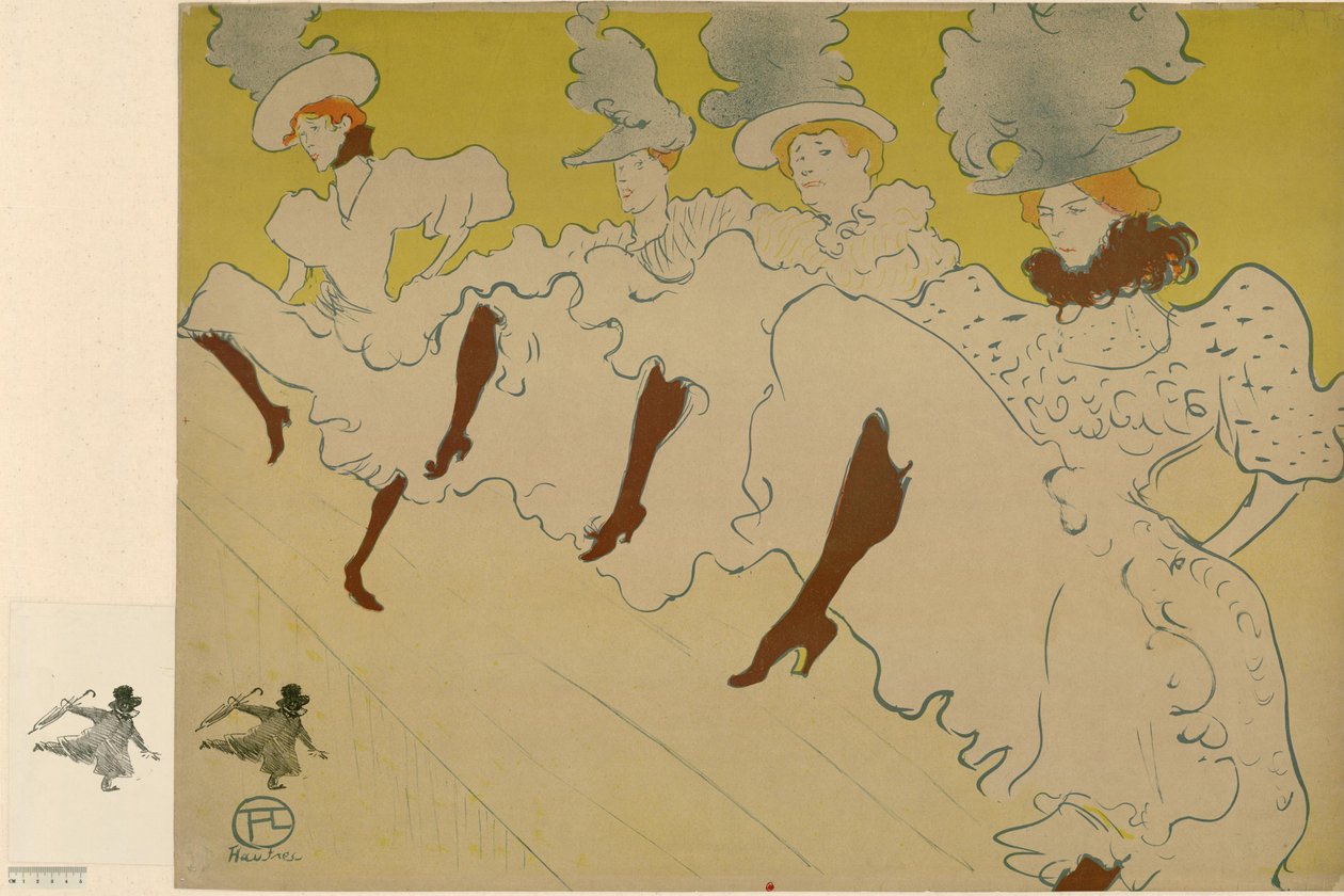 Trupa panny Eglantine autorstwa Henri de Toulouse-Lautrec