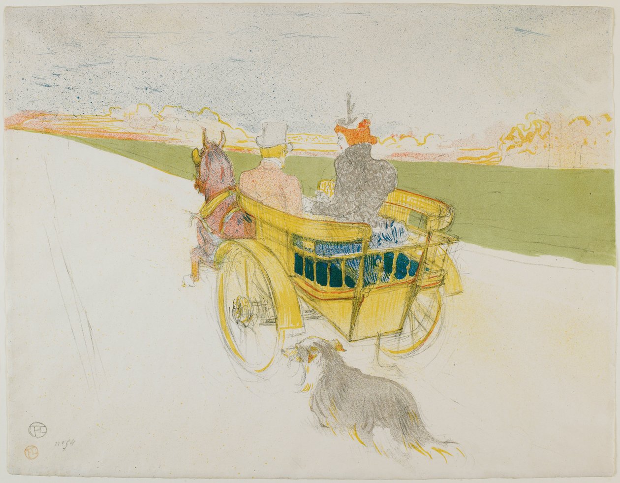 Wycieczka na wieś autorstwa Henri de Toulouse-Lautrec