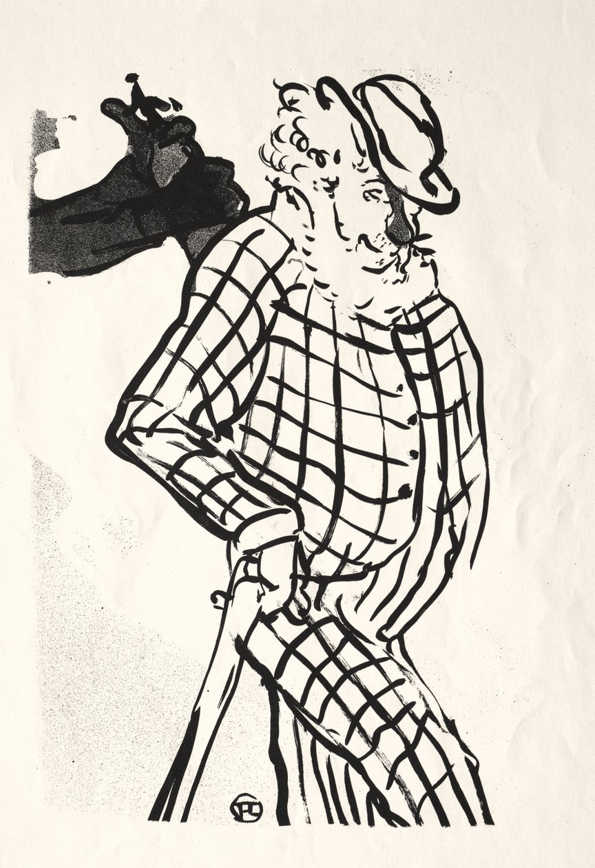 Koncert w kawiarni: American Singer autorstwa Henri de Toulouse-Lautrec