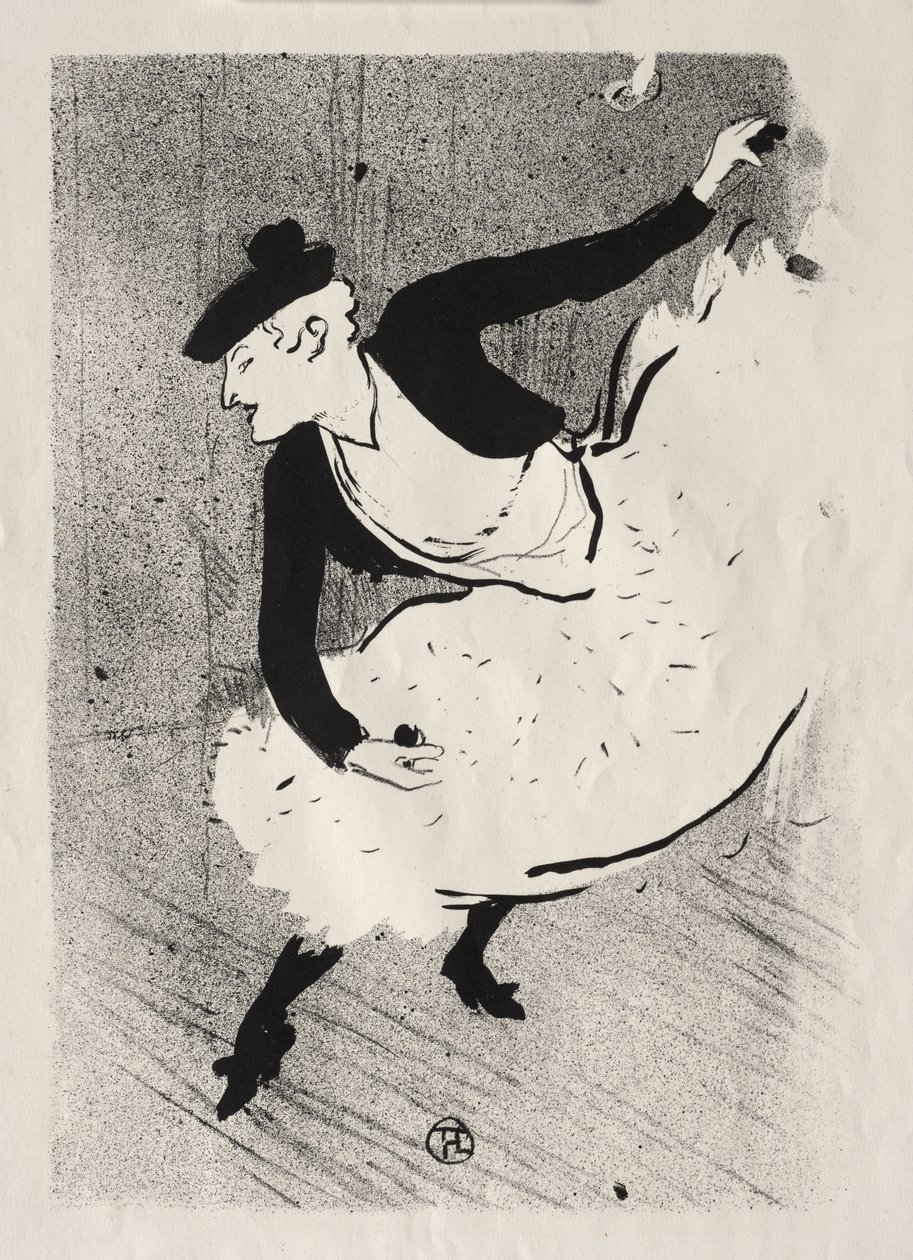 Koncert w kawiarni: Edmée Lescot autorstwa Henri de Toulouse-Lautrec