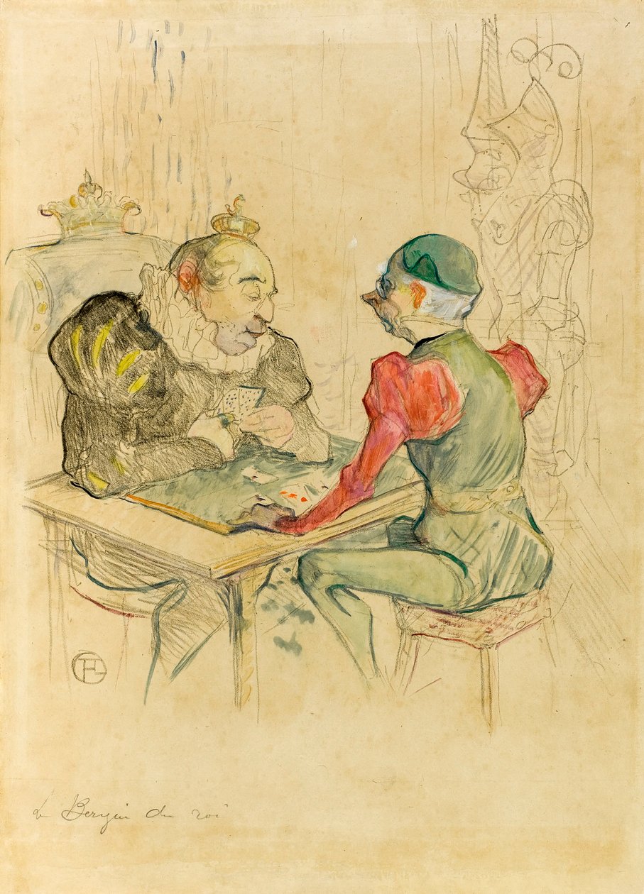 Bezigue autorstwa Henri de Toulouse-Lautrec