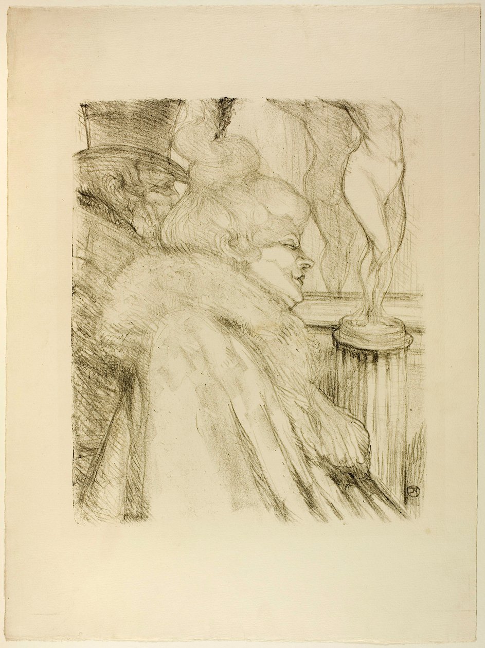 Opuszczenie teatru autorstwa Henri de Toulouse-Lautrec
