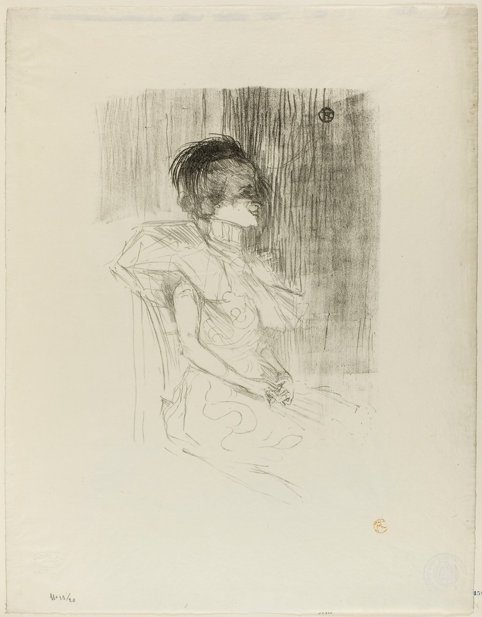 Pożyczkodawca siedzący autorstwa Henri de Toulouse-Lautrec