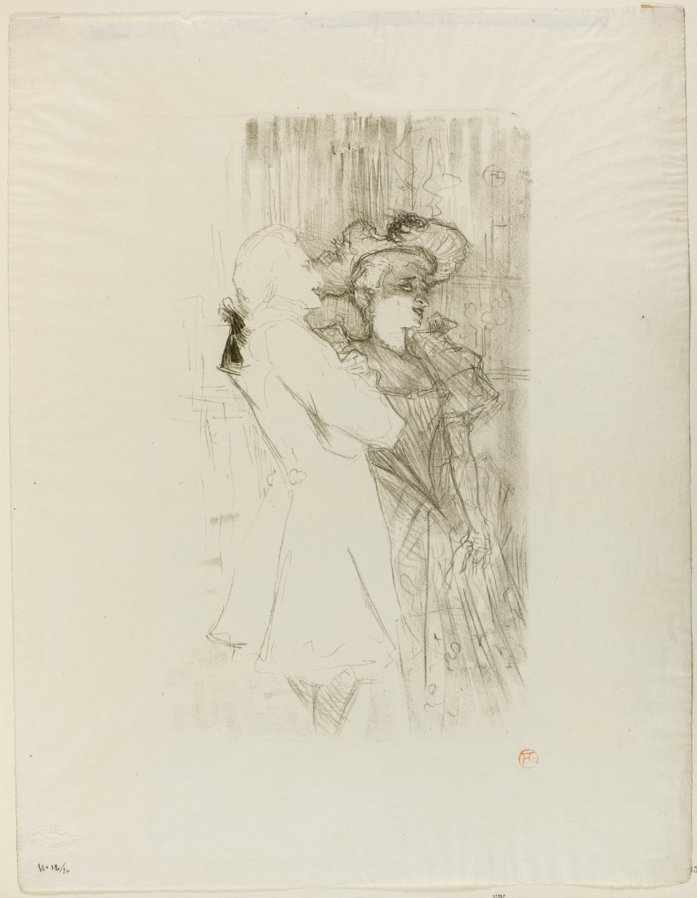 Pożyczkodawca i Auguez w La Chanson de Fortunio autorstwa Henri de Toulouse-Lautrec