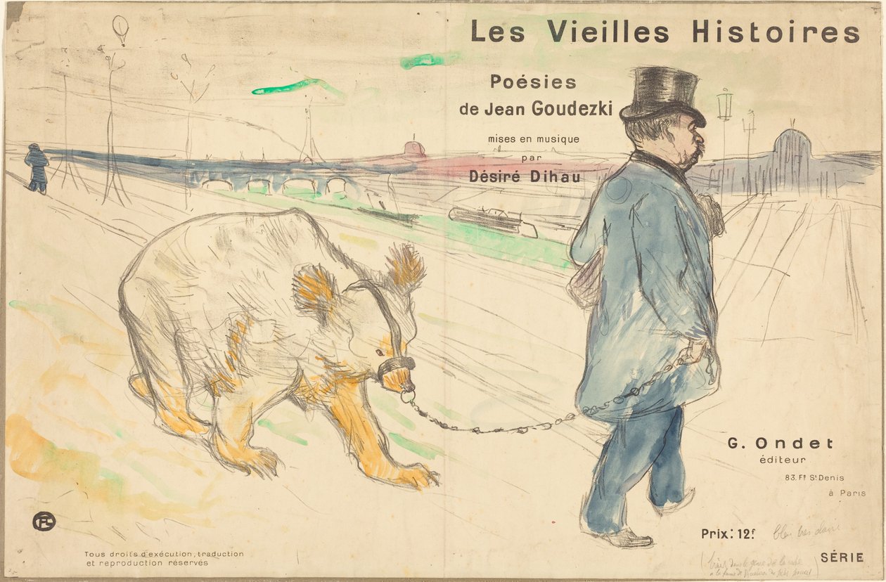 Stare historie (okładka/frontyspis) autorstwa Henri de Toulouse-Lautrec