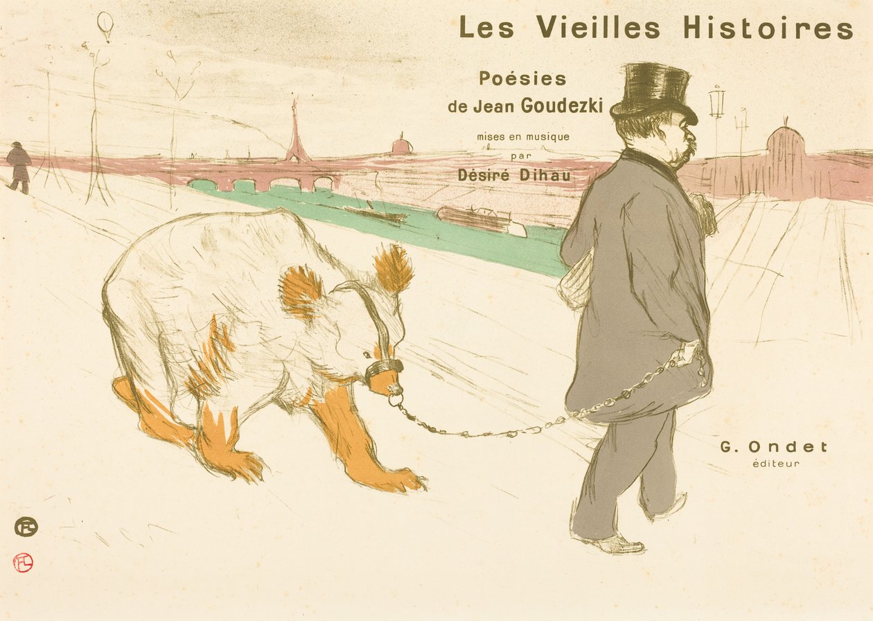 Les Vieilles Histoires, okładka/frontyspis autorstwa Henri de Toulouse-Lautrec