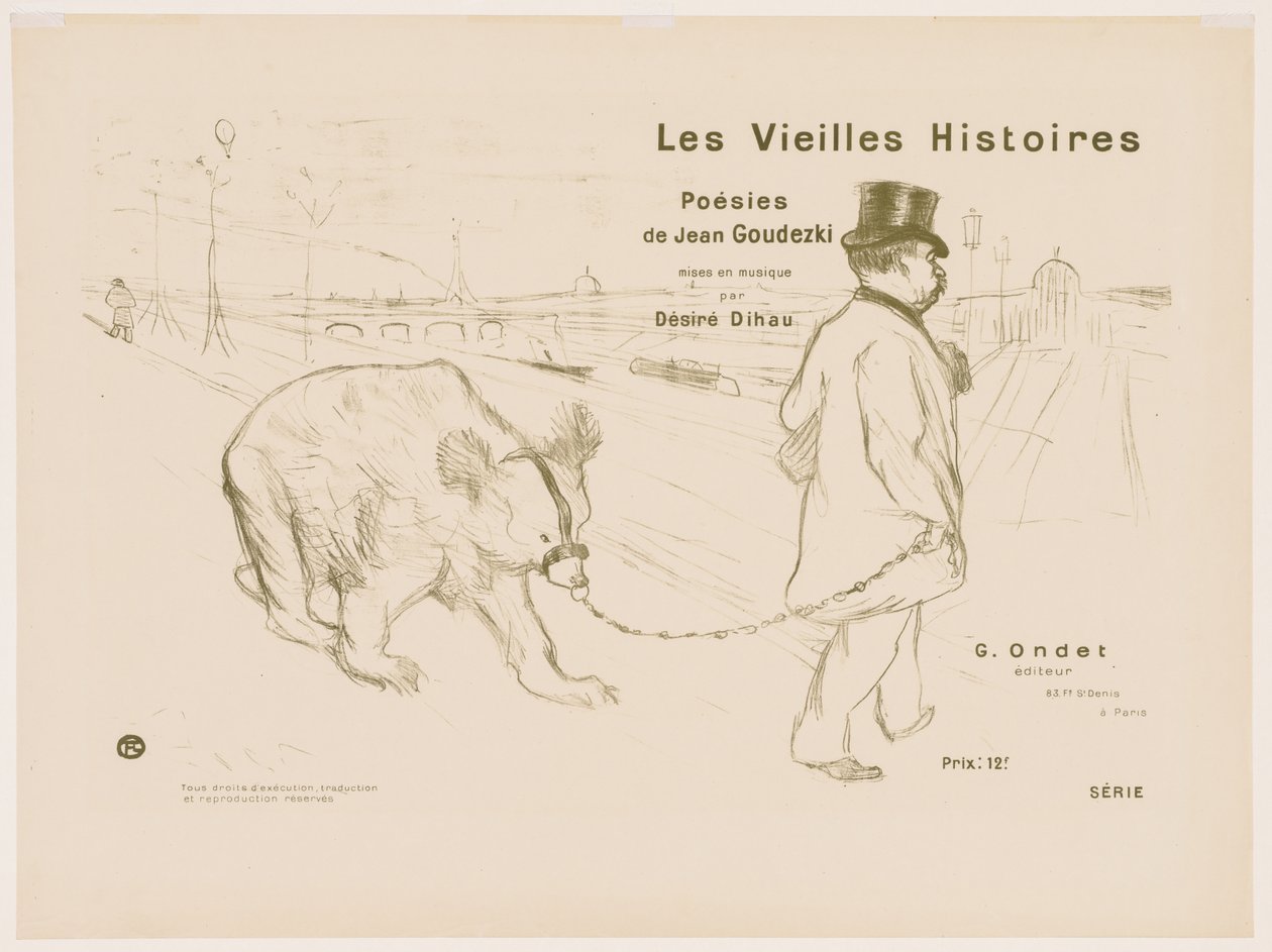 Stare historie: Okładka - Frontyspis autorstwa Henri de Toulouse-Lautrec