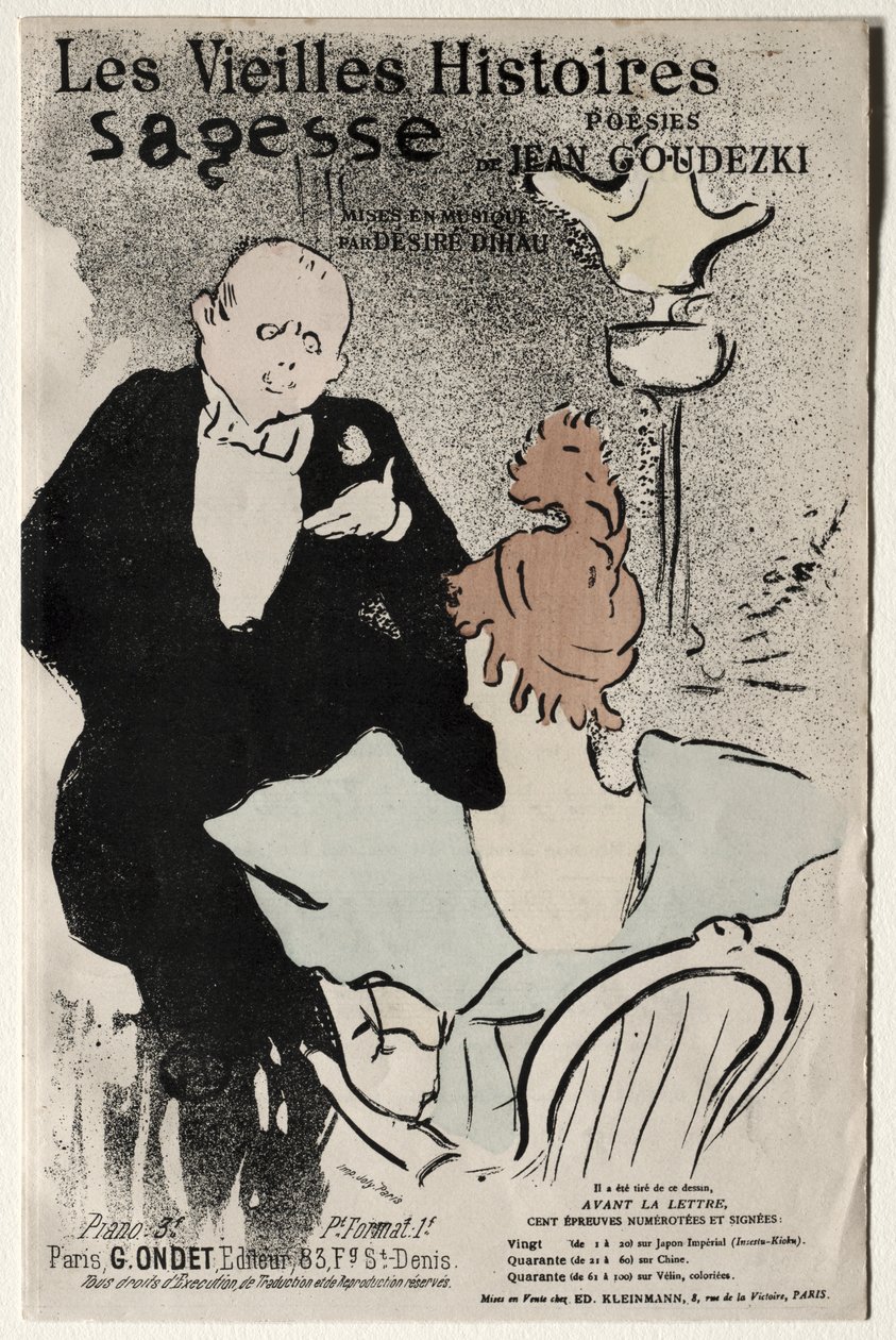 Stare historie: mądrość autorstwa Henri de Toulouse-Lautrec