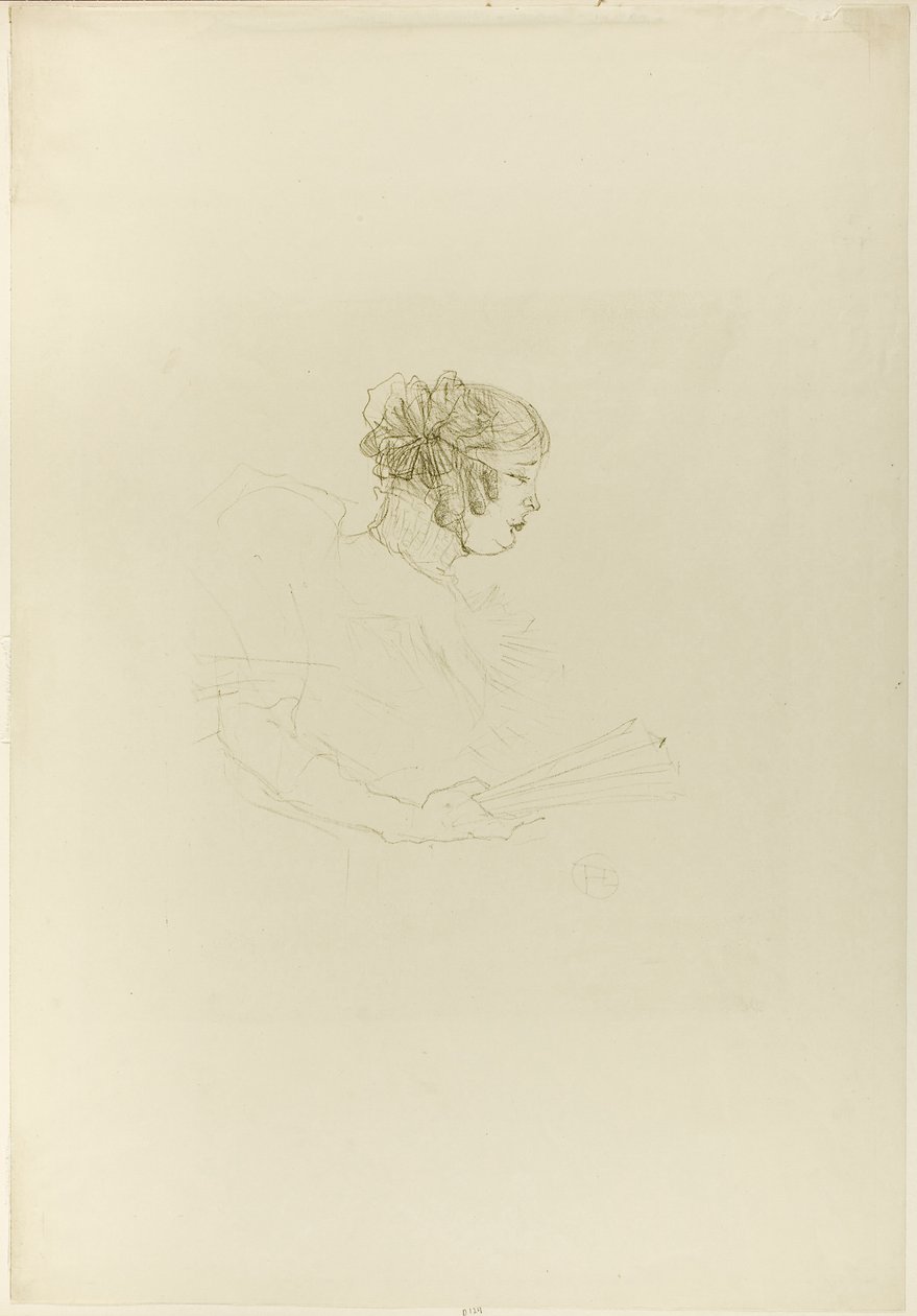 Luce Myres, w profilu autorstwa Henri de Toulouse-Lautrec