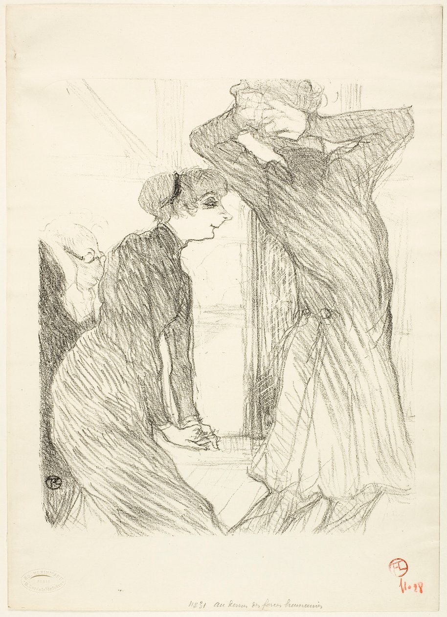 Lugné-Poé i Bady, w „Ponad ludzkimi siłami” autorstwa Henri de Toulouse-Lautrec