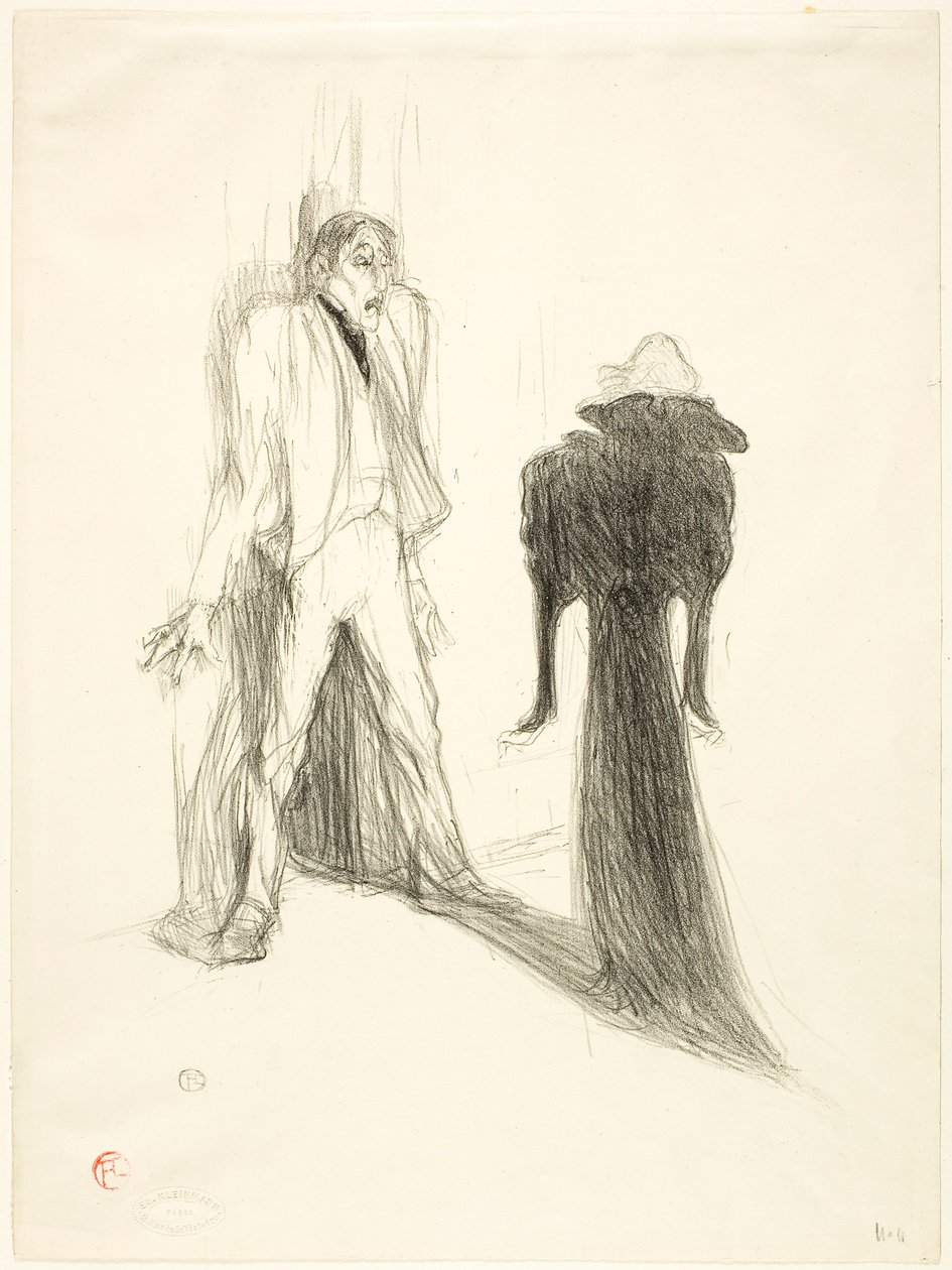 Lugné-Poé, w Image autorstwa Henri de Toulouse-Lautrec