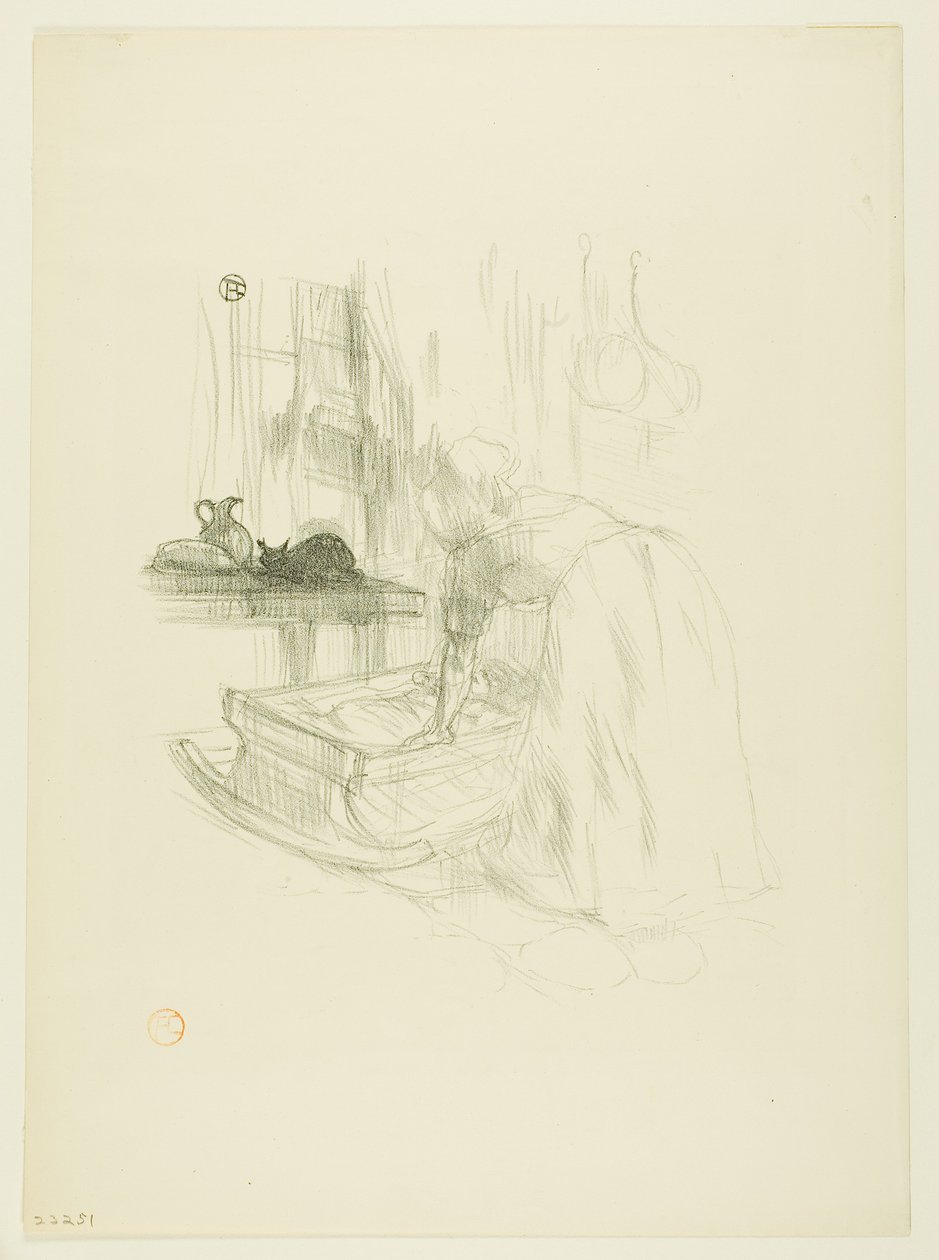 Kołysanka z Melodii Désiré Dihau autorstwa Henri de Toulouse-Lautrec