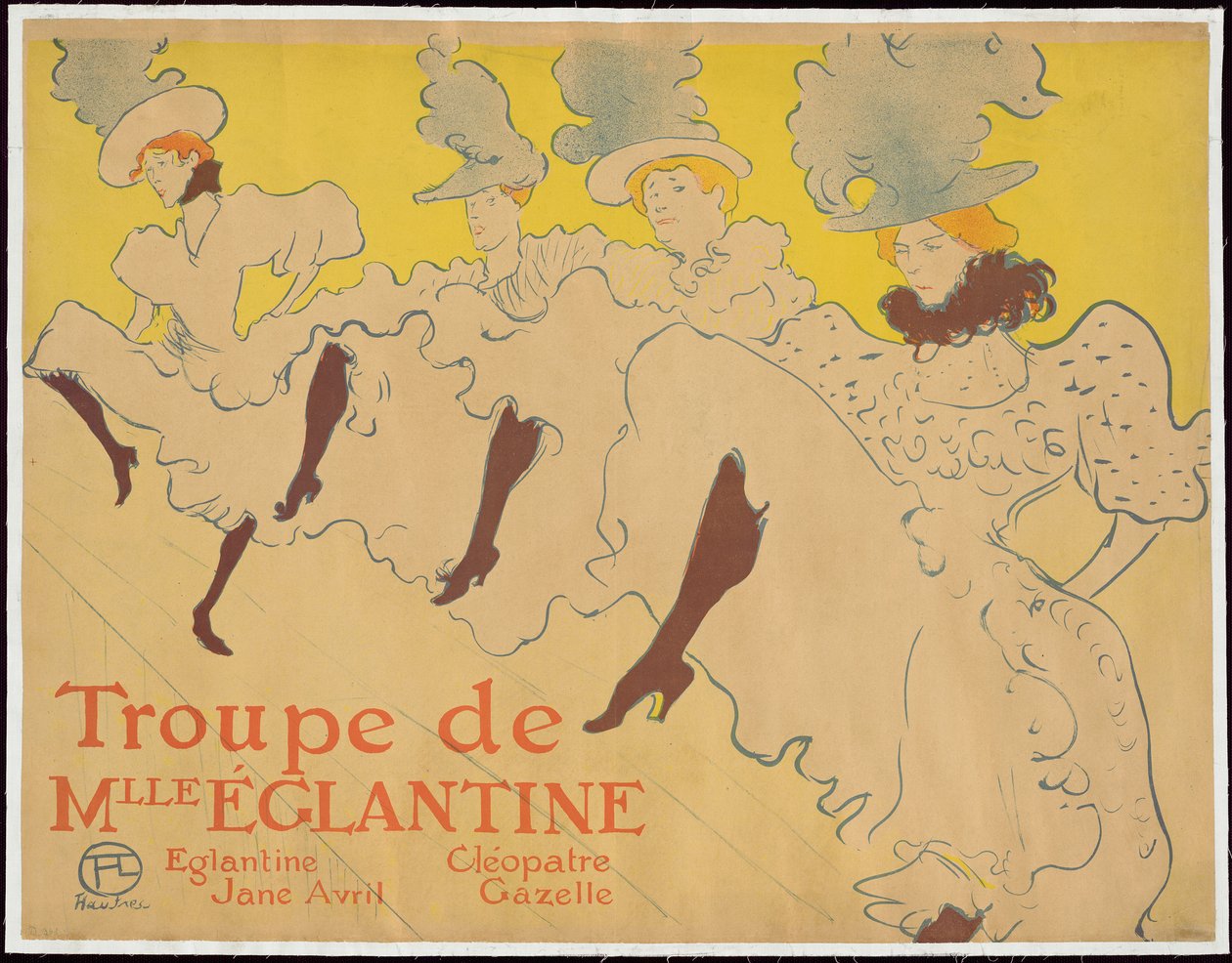 Zespół Mademoiselle Eglantine autorstwa Henri de Toulouse-Lautrec