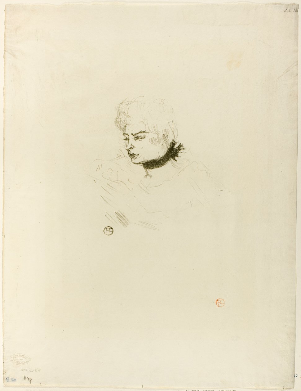 Mademoiselle Pois Vert autorstwa Henri de Toulouse-Lautrec
