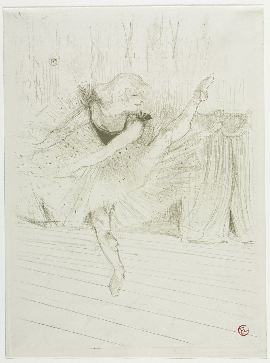 Panna Ida Heath, angielska tancerka autorstwa Henri de Toulouse-Lautrec