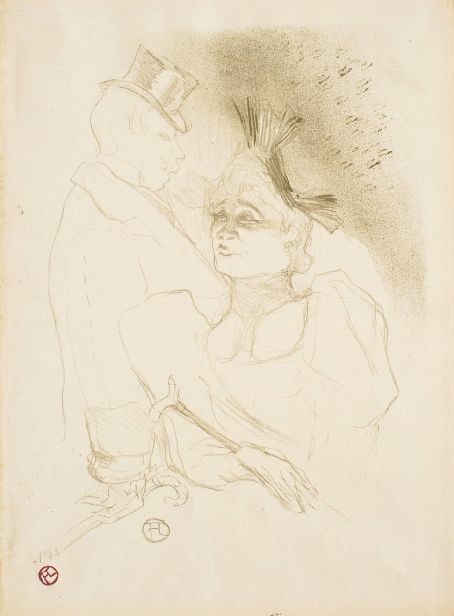 Panna Lender i Baron autorstwa Henri de Toulouse-Lautrec