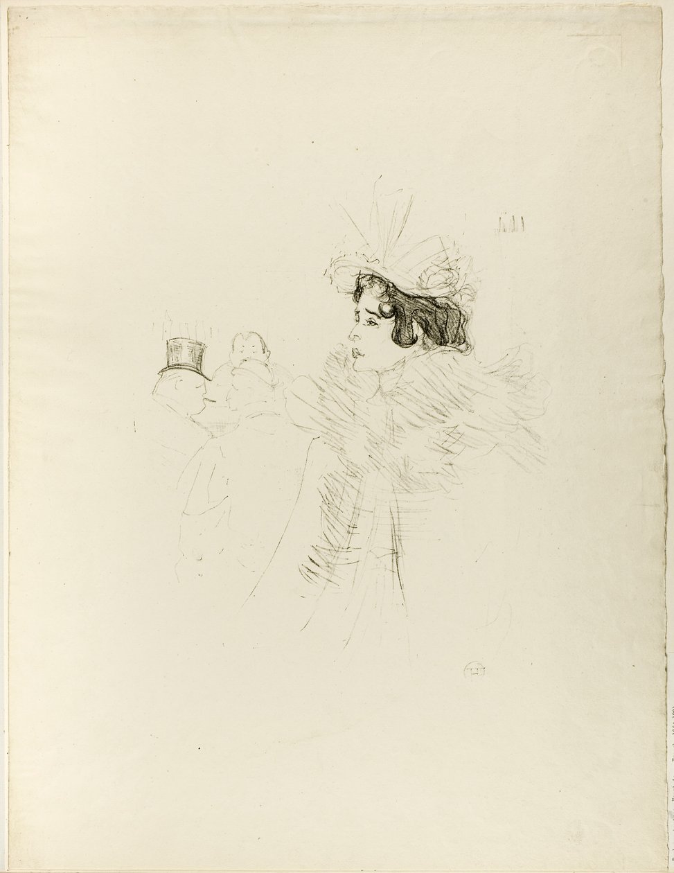 Miss May Belfort w barze Achille autorstwa Henri de Toulouse-Lautrec