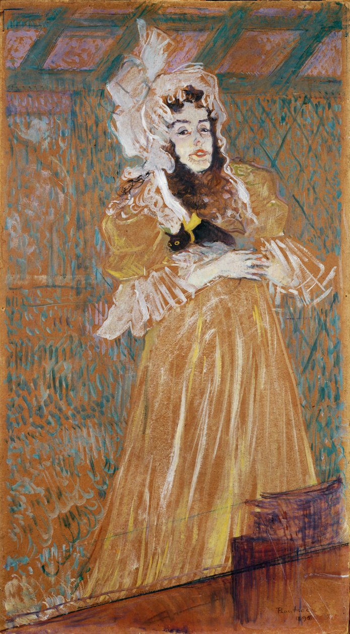 Panna May Belfort, artystka autorstwa Henri de Toulouse-Lautrec
