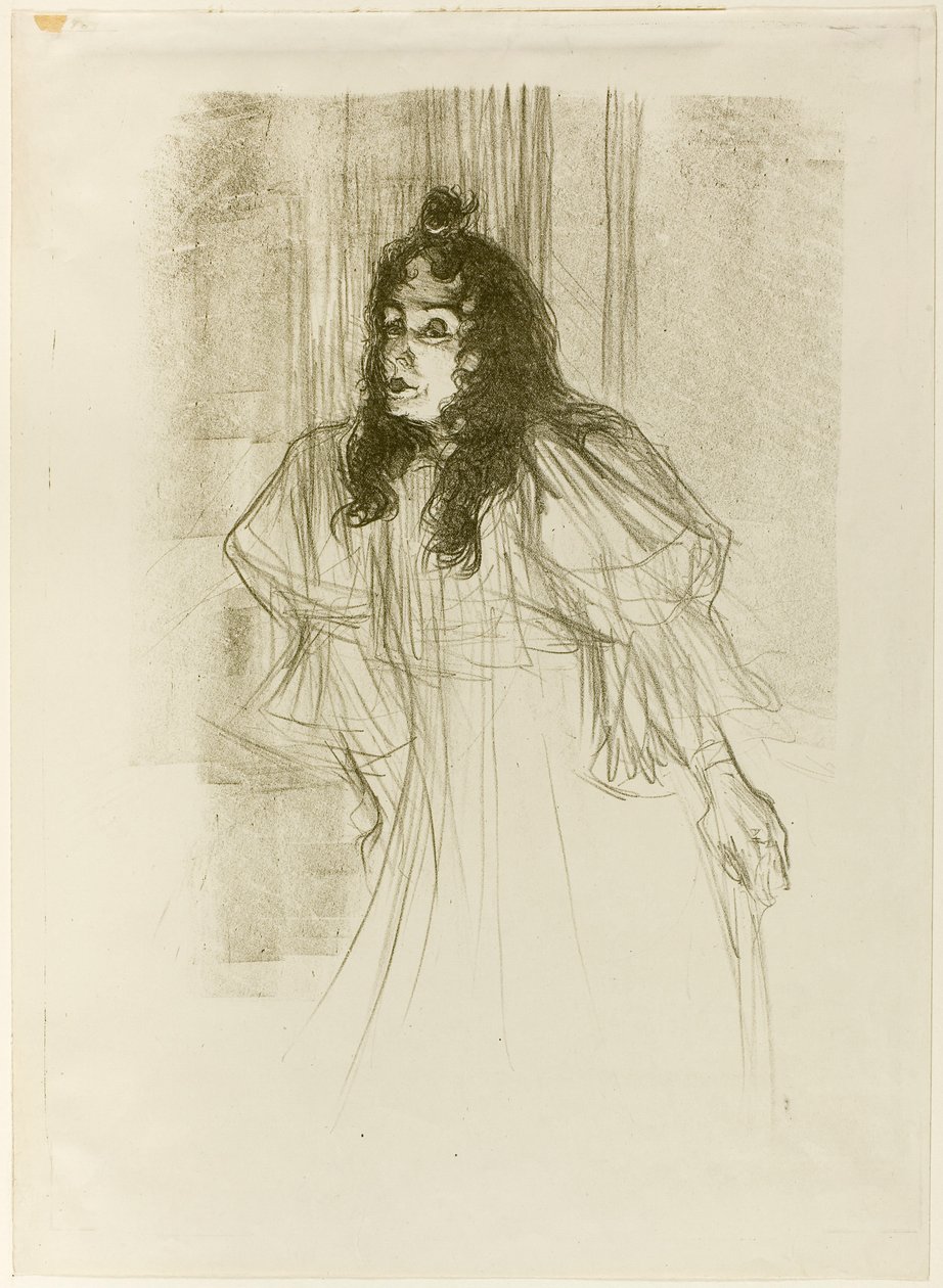 Miss May Belfort z długimi włosami autorstwa Henri de Toulouse-Lautrec