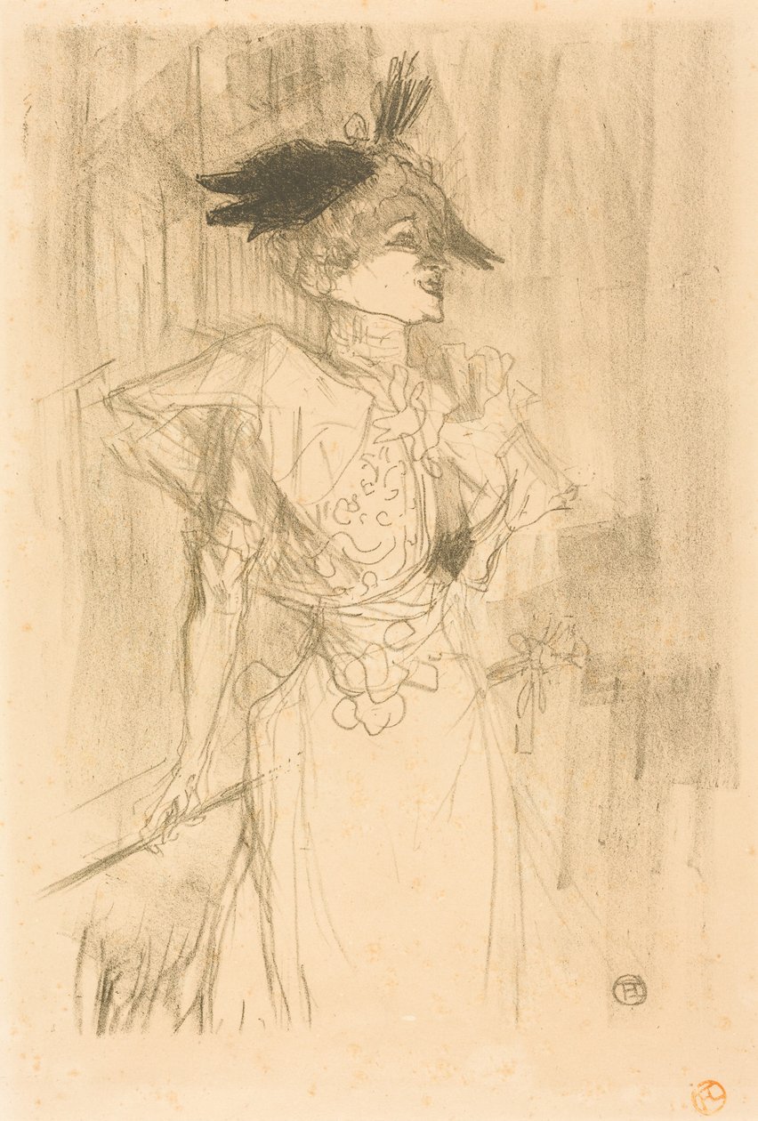 Panna Marcelle Lender, stojąca (Panna Marcelle Lender, debout) autorstwa Henri de Toulouse-Lautrec
