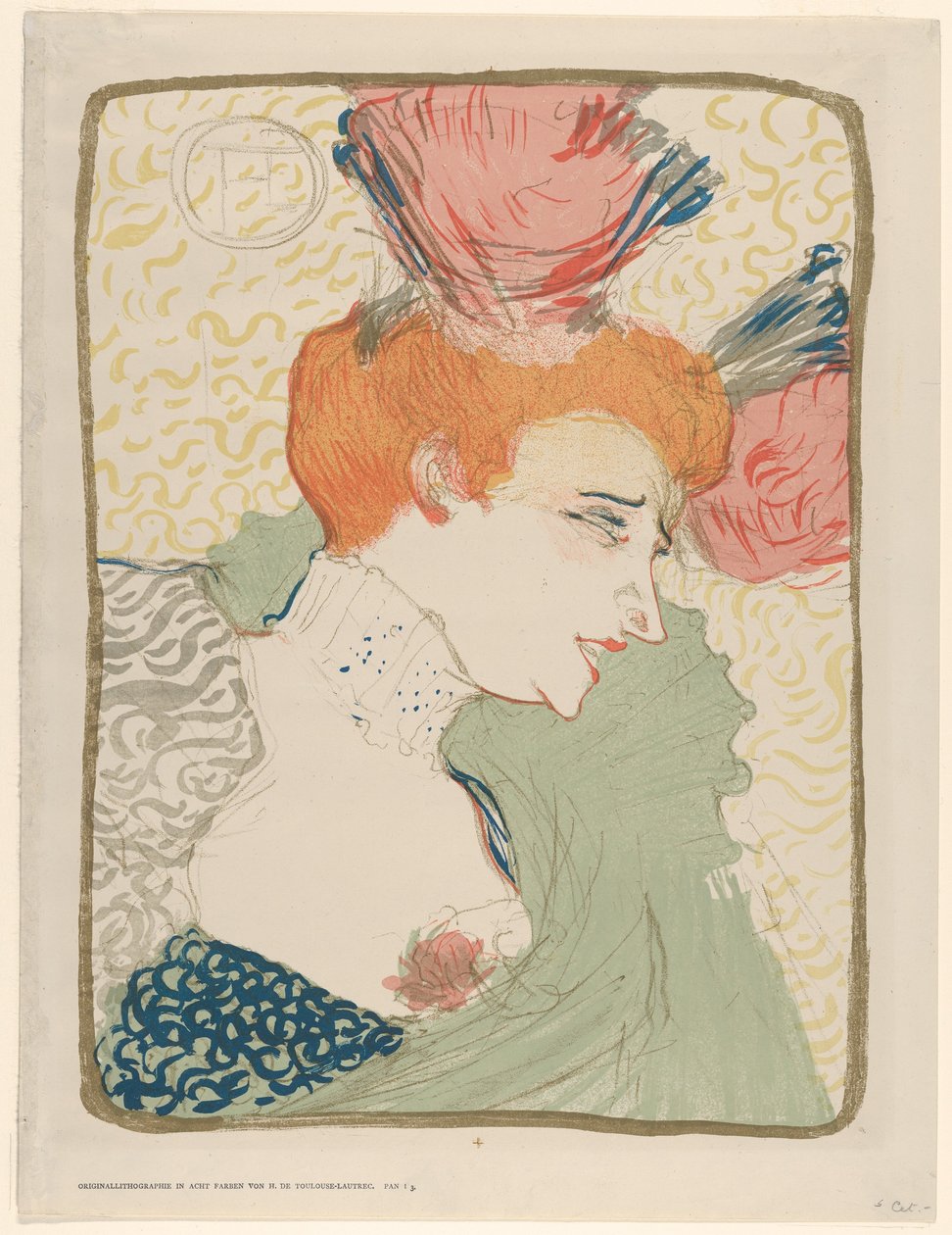 Popiersie portretowe panny Marcelle Lender autorstwa Henri de Toulouse-Lautrec