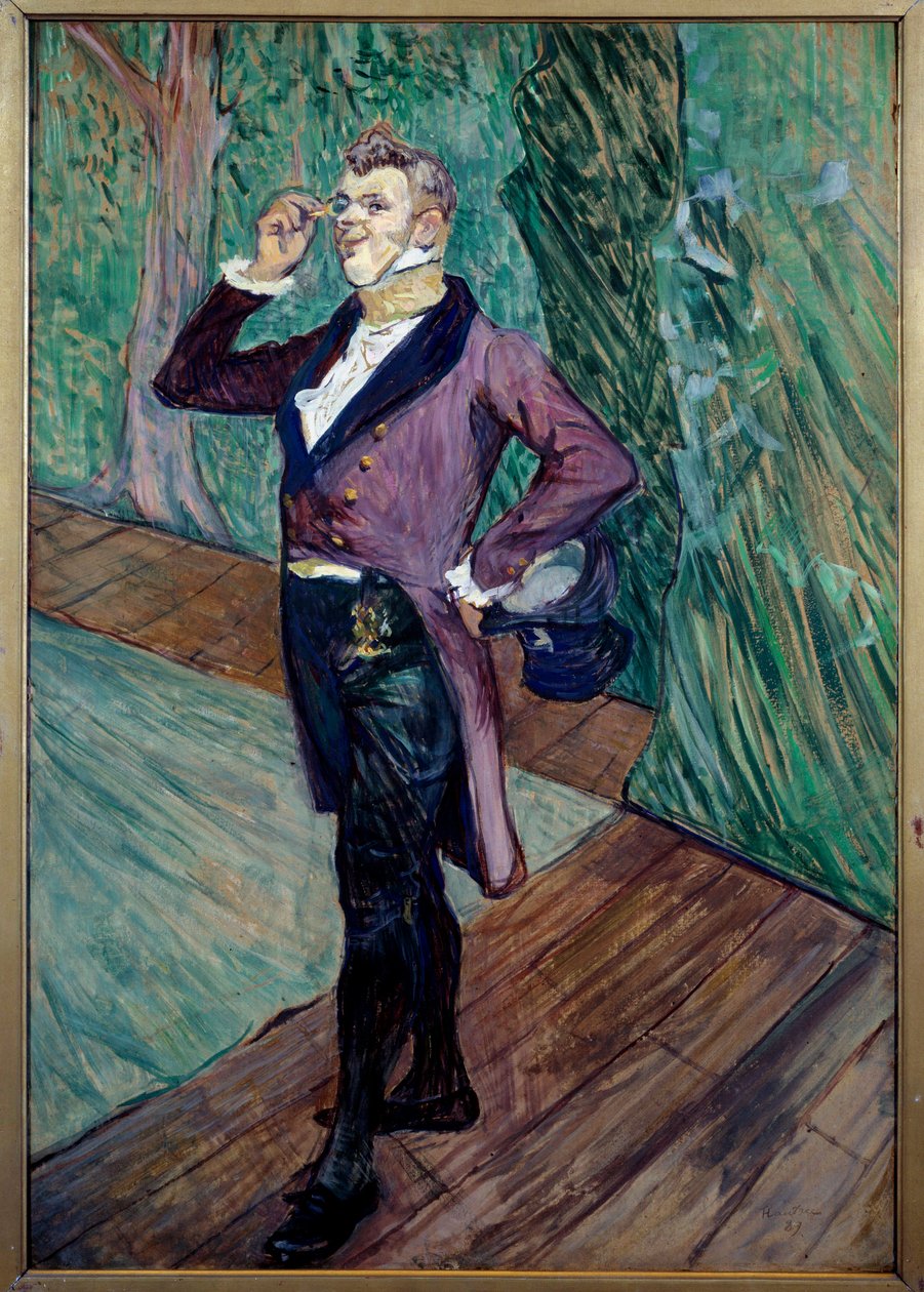 Portret en pied Henry Samary (1865-1902) z Comedie francaise autorstwa Henri de Toulouse Lautrec