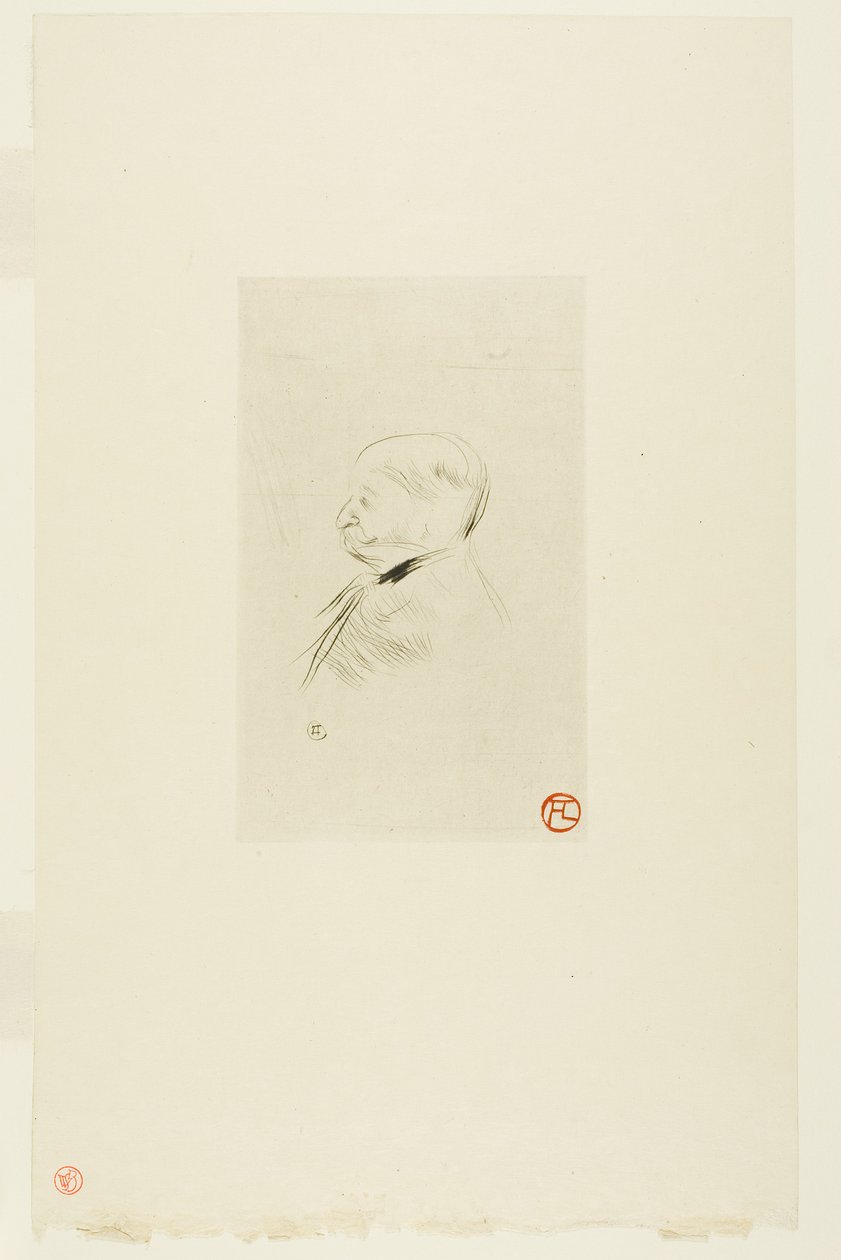 Portret mężczyzny autorstwa Henri de Toulouse-Lautrec