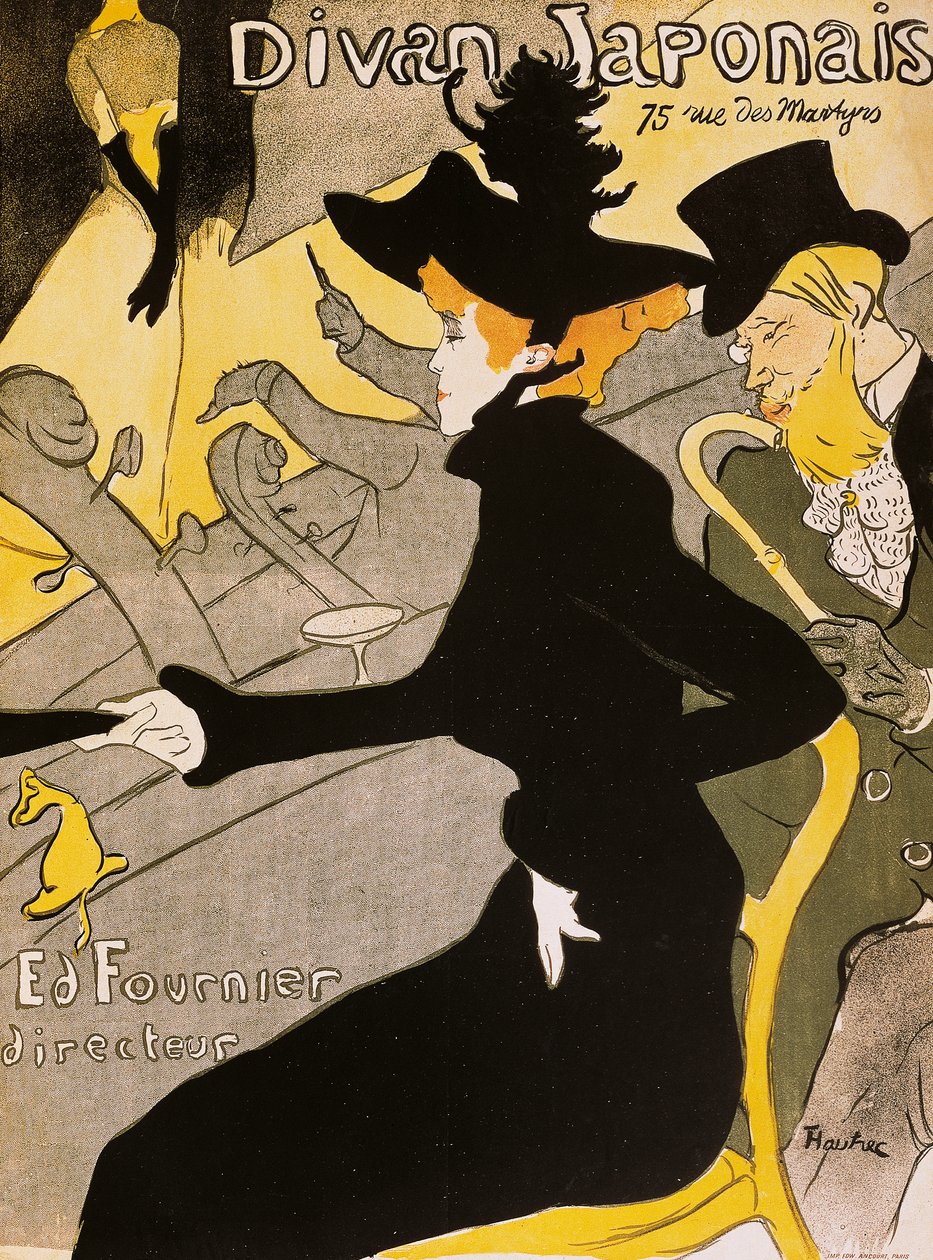 Plakat do japońskiego dywanu, Henri de Toulouse-Lautrec (1864-1901) autorstwa Henri de Toulouse Lautrec