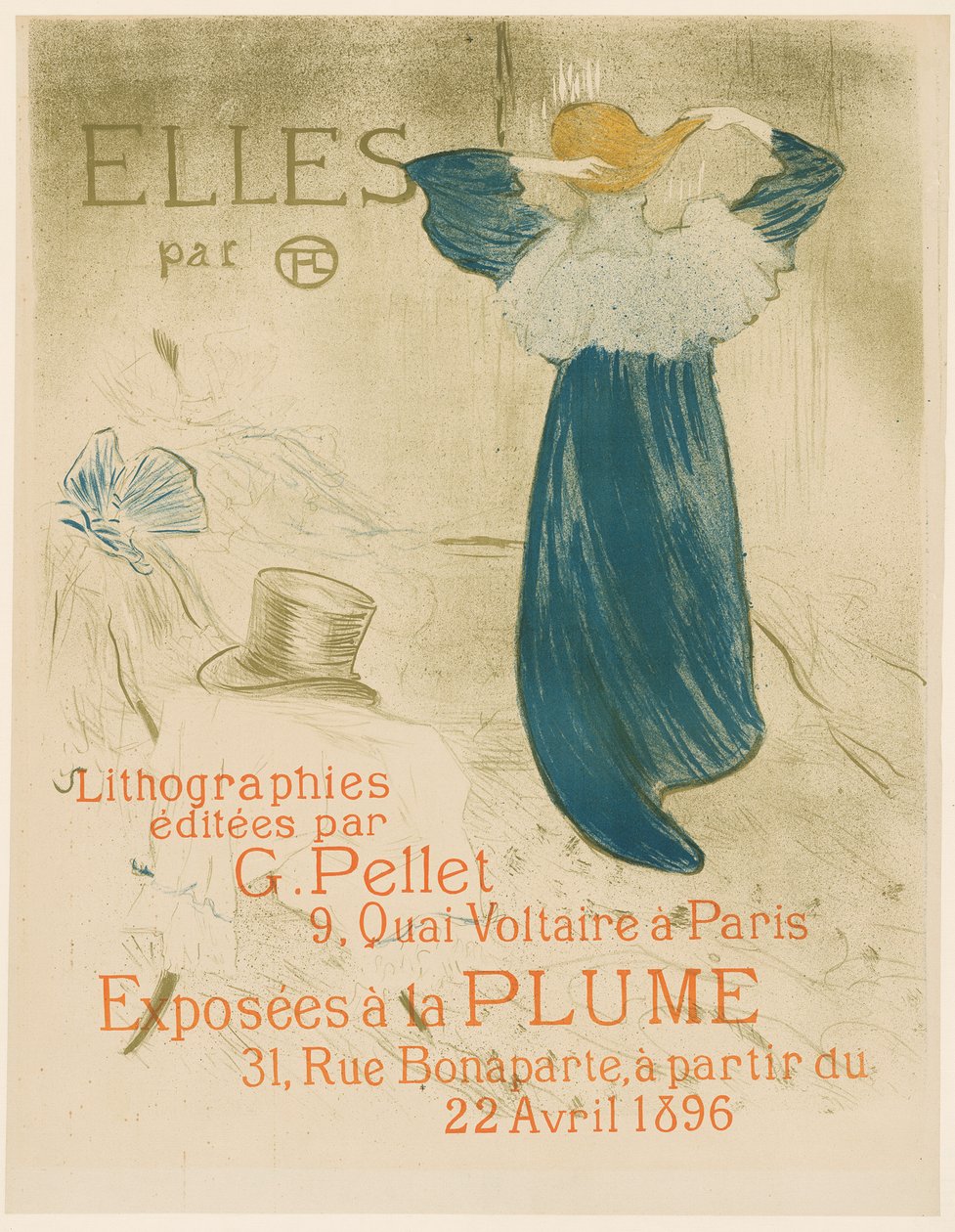 Plakat dla Elles autorstwa Henri de Toulouse-Lautrec