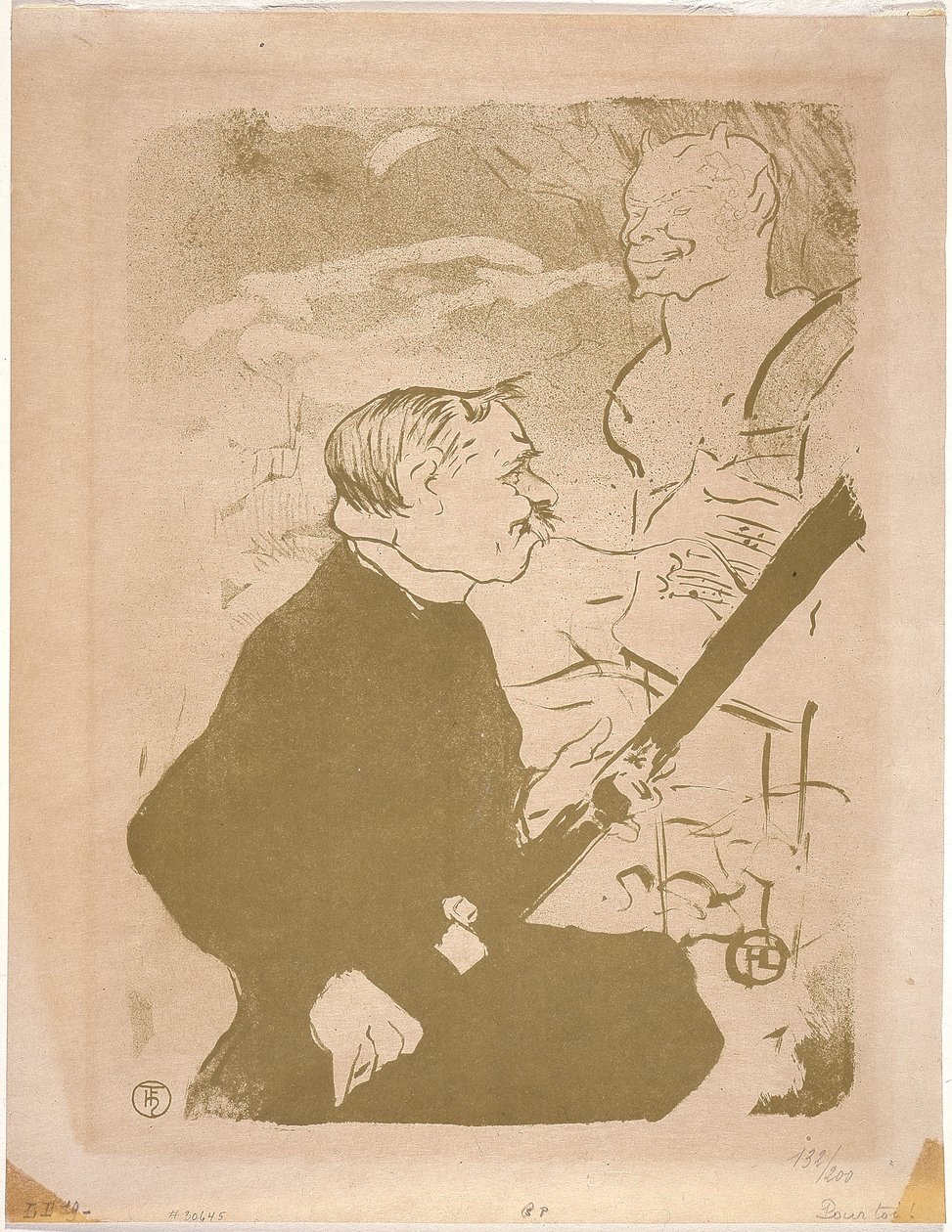 Wlej trud! (Dla Ciebie) 1893 (litografia) autorstwa Henri de Toulouse Lautrec