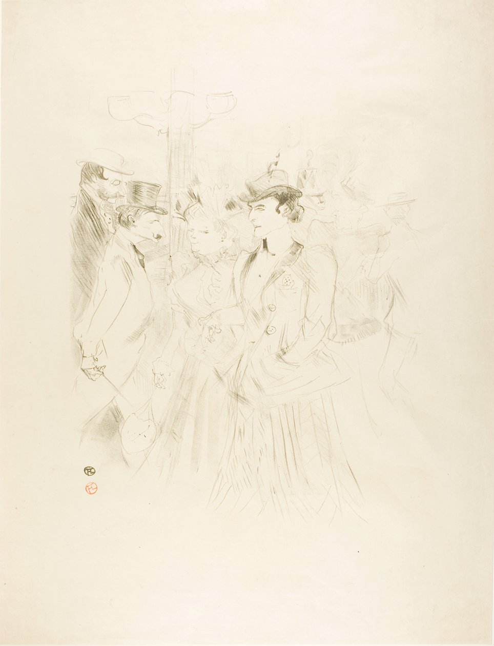 Promenada autorstwa Henri de Toulouse-Lautrec
