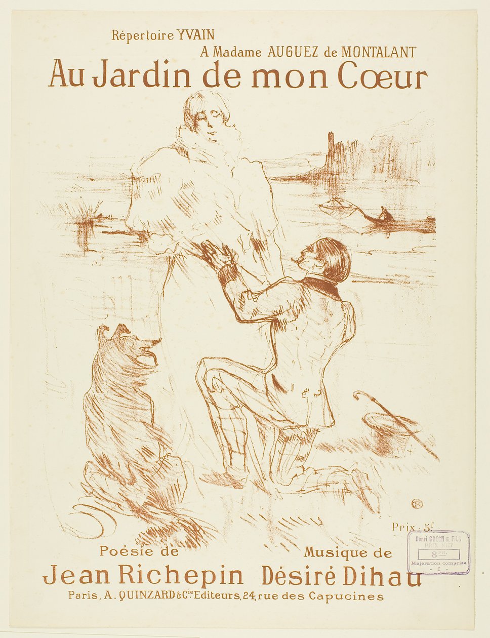 Propozycja (pierwsza płyta) autorstwa Henri de Toulouse-Lautrec