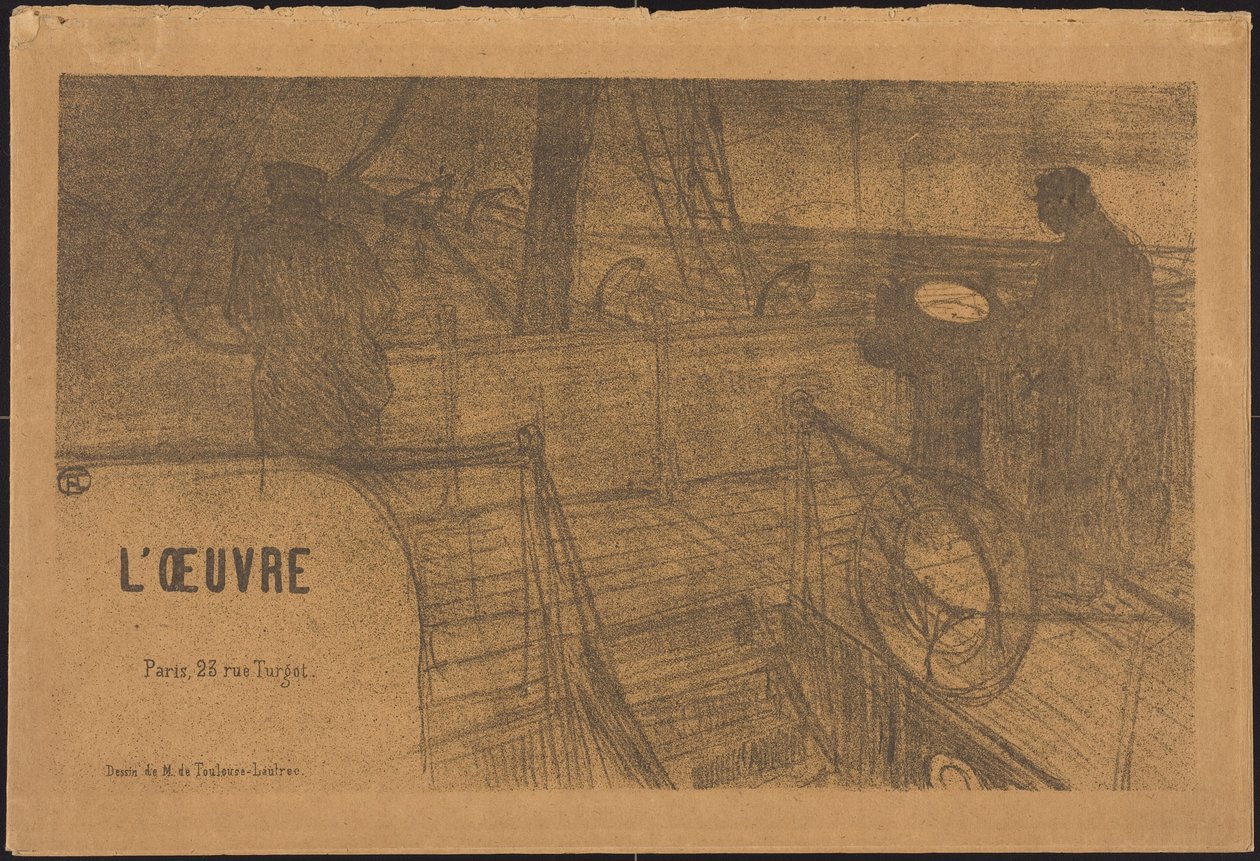 Prospekt Programm des Werks autorstwa Henri de Toulouse-Lautrec