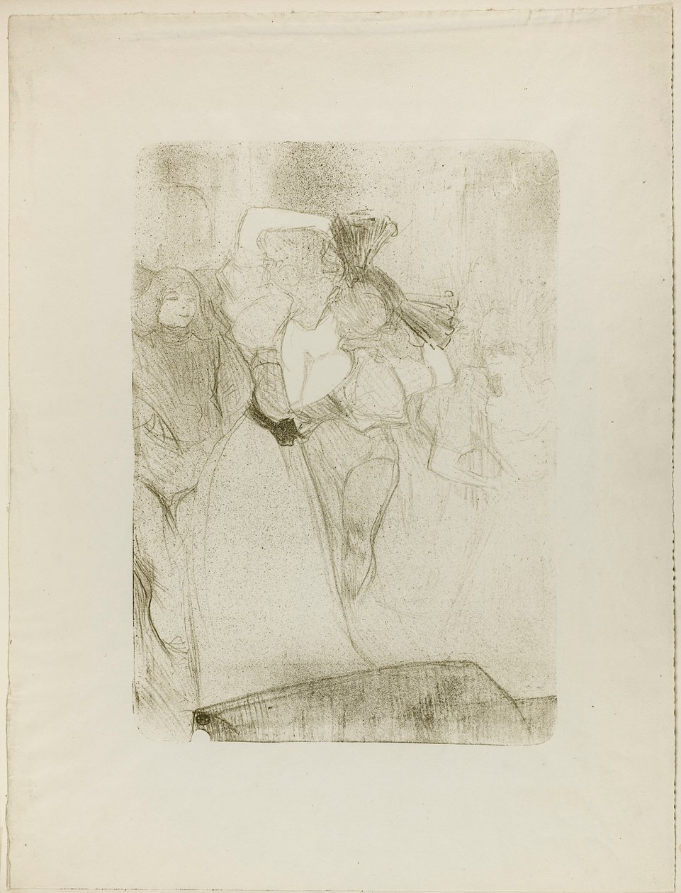 Widok z tyłu pożyczkodawcy tańczącego bolerko w Chilpéric autorstwa Henri de Toulouse-Lautrec