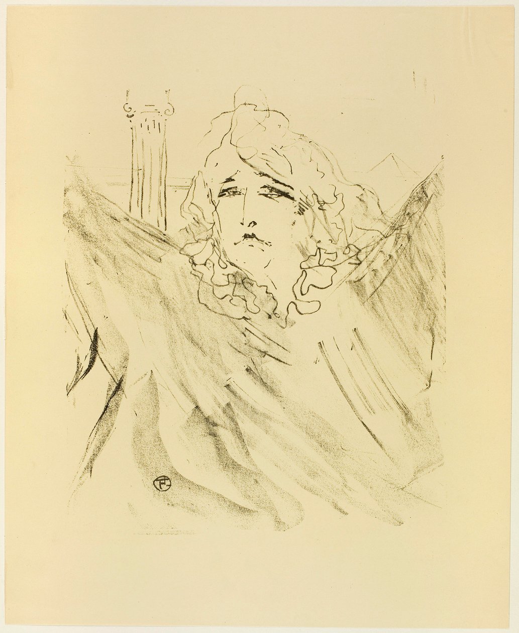 Sarah Bernhardt, z Treize Litographies autorstwa Henri de Toulouse-Lautrec