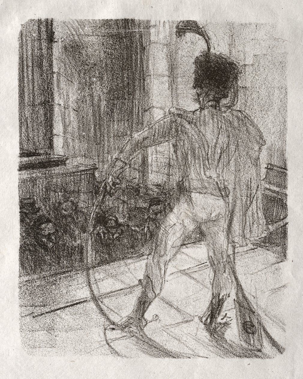 U stóp Synaju: Schlomé Fuss w synagodze autorstwa Henri de Toulouse-Lautrec