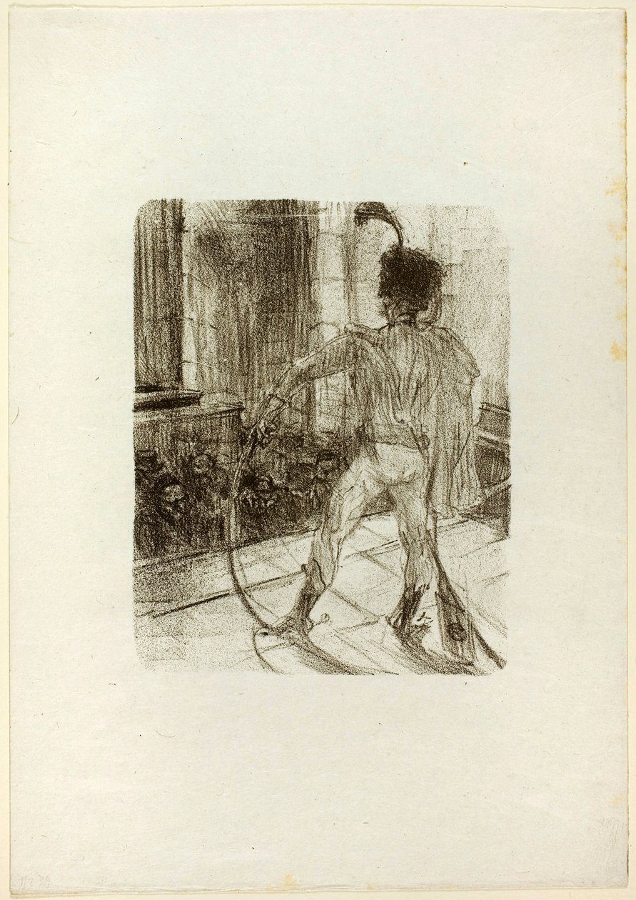Schlomé Fuss w synagodze, z Au Pied du Sinaï autorstwa Henri de Toulouse-Lautrec