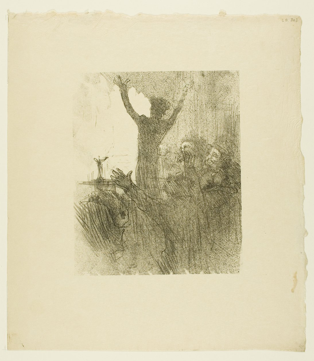 Schlomé Fuss w synagodze, z Au Pied du Sinaï autorstwa Henri de Toulouse-Lautrec