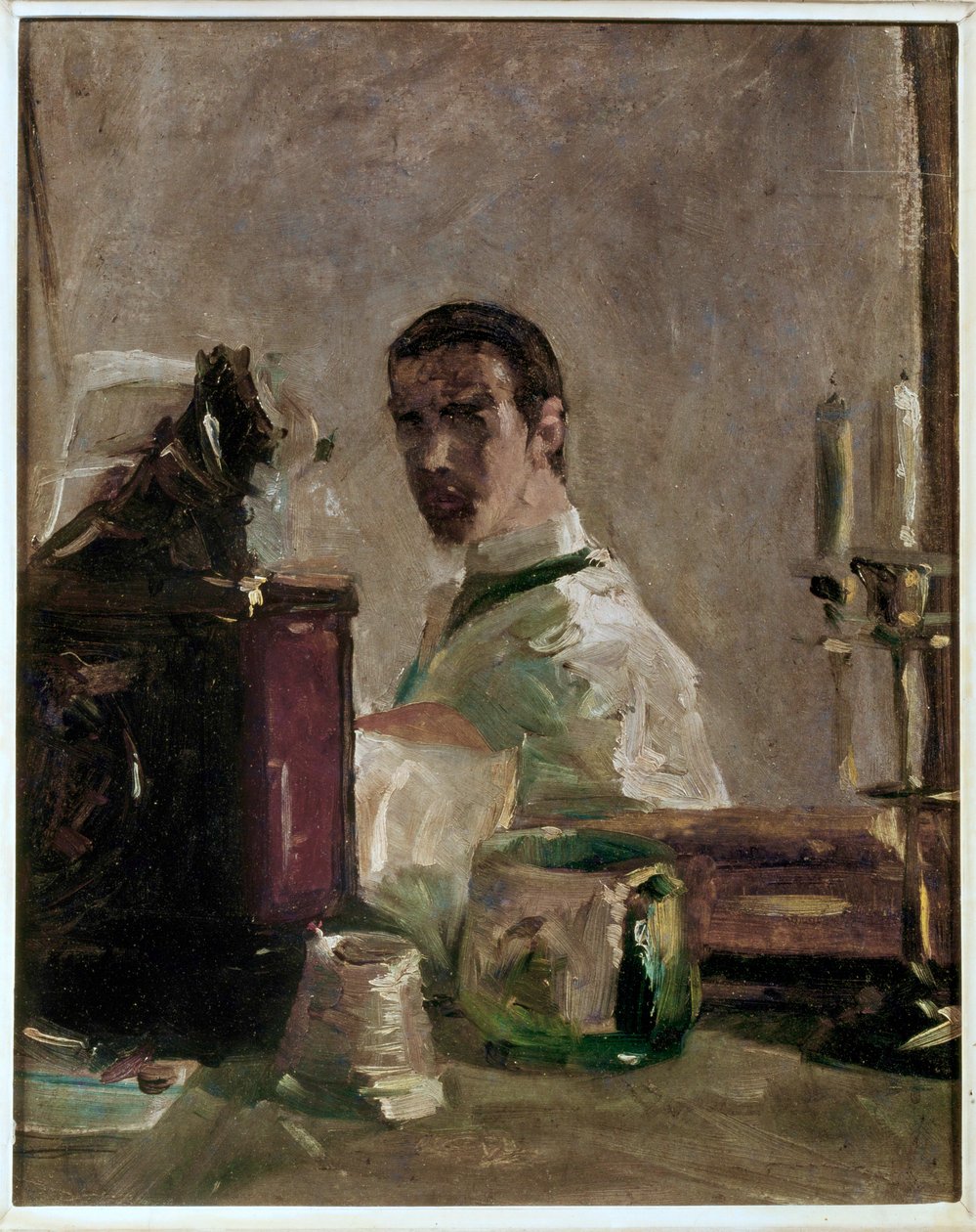 Autoportret (obraz na płótnie) autorstwa Henri de Toulouse-Lautrec