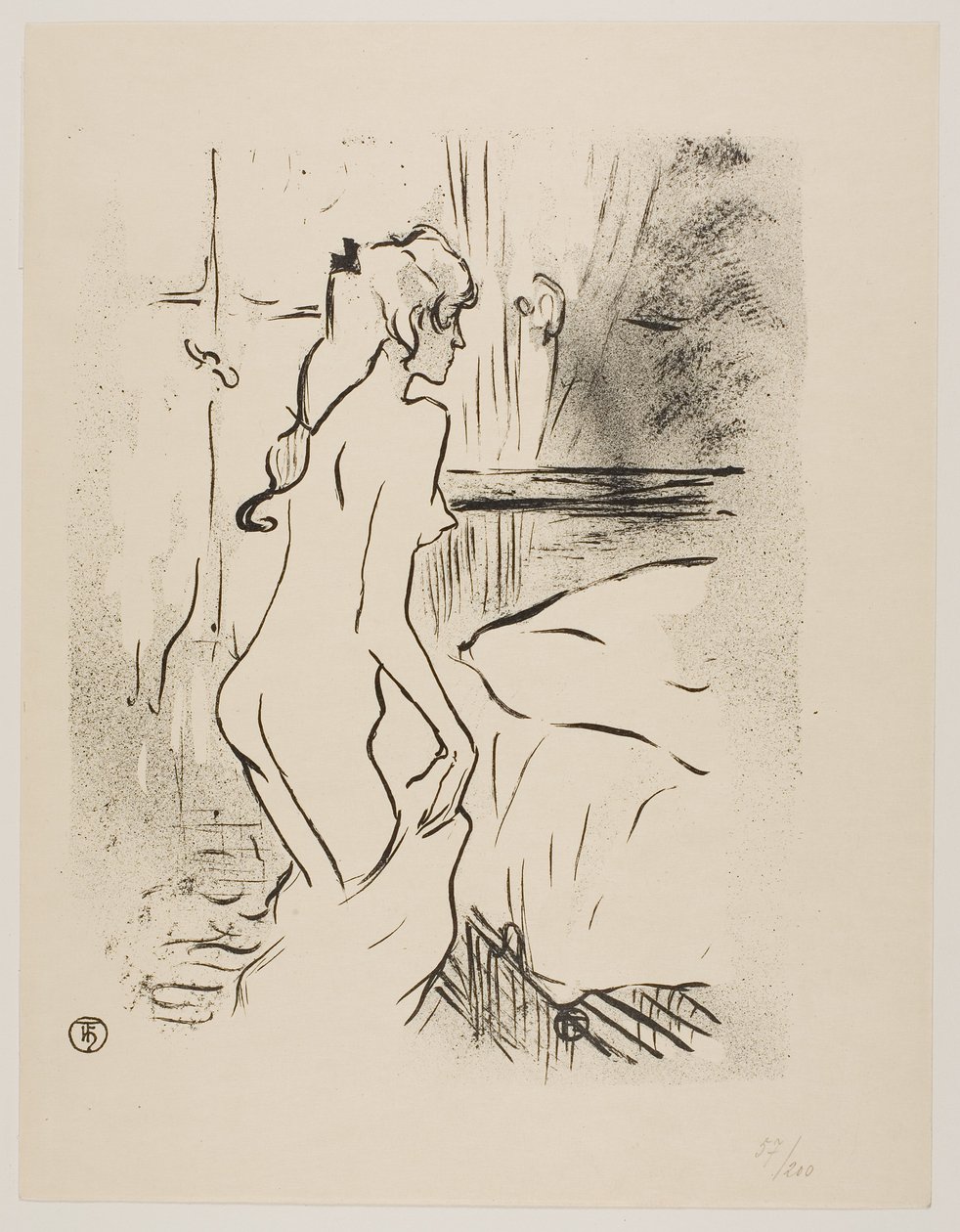 Studium kobiety autorstwa Henri de Toulouse-Lautrec