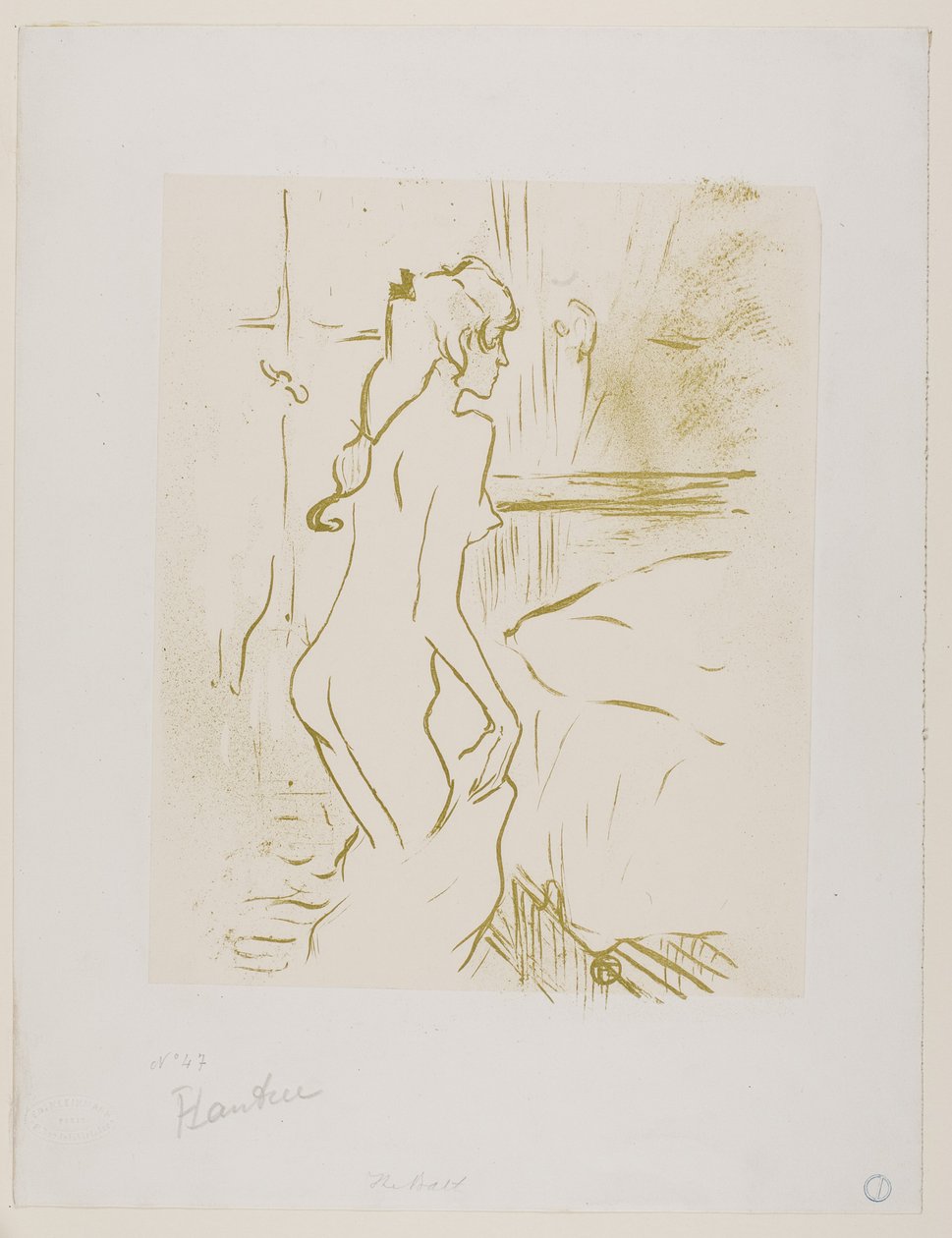 Studium kobiety autorstwa Henri de Toulouse-Lautrec