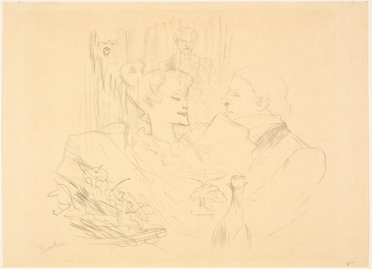Kolacja w Londynie autorstwa Henri de Toulouse-Lautrec