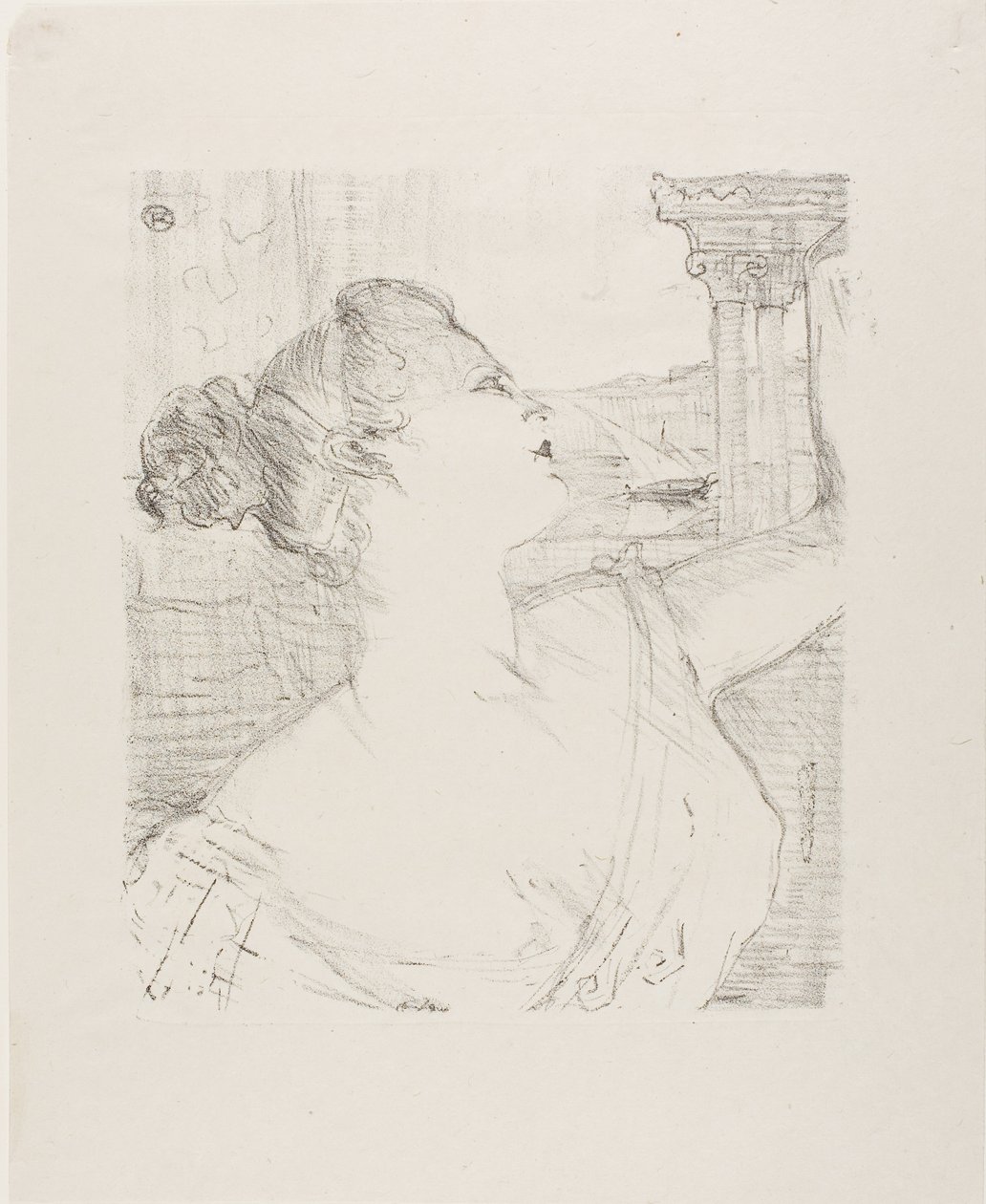 Sybil Sanderson, z Treize Lithographies autorstwa Henri de Toulouse-Lautrec