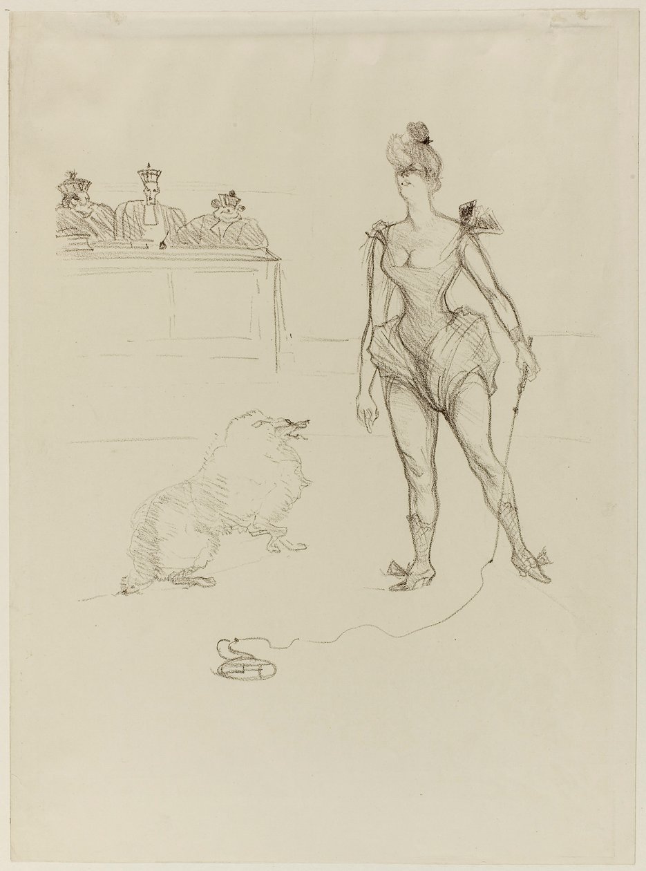 Poskramiacz zwierząt przed Trybunałem autorstwa Henri de Toulouse-Lautrec