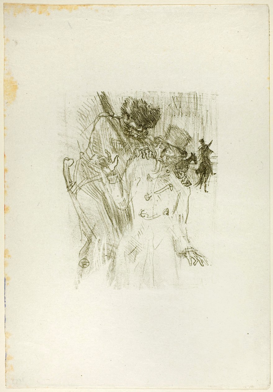 Aresztowanie Schlomé Fuss z Au Pied du Sinaï autorstwa Henri de Toulouse-Lautrec