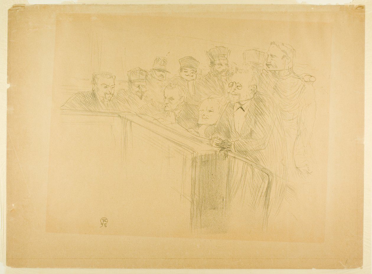 Próba Artona (pierwsza płyta) autorstwa Henri de Toulouse-Lautrec